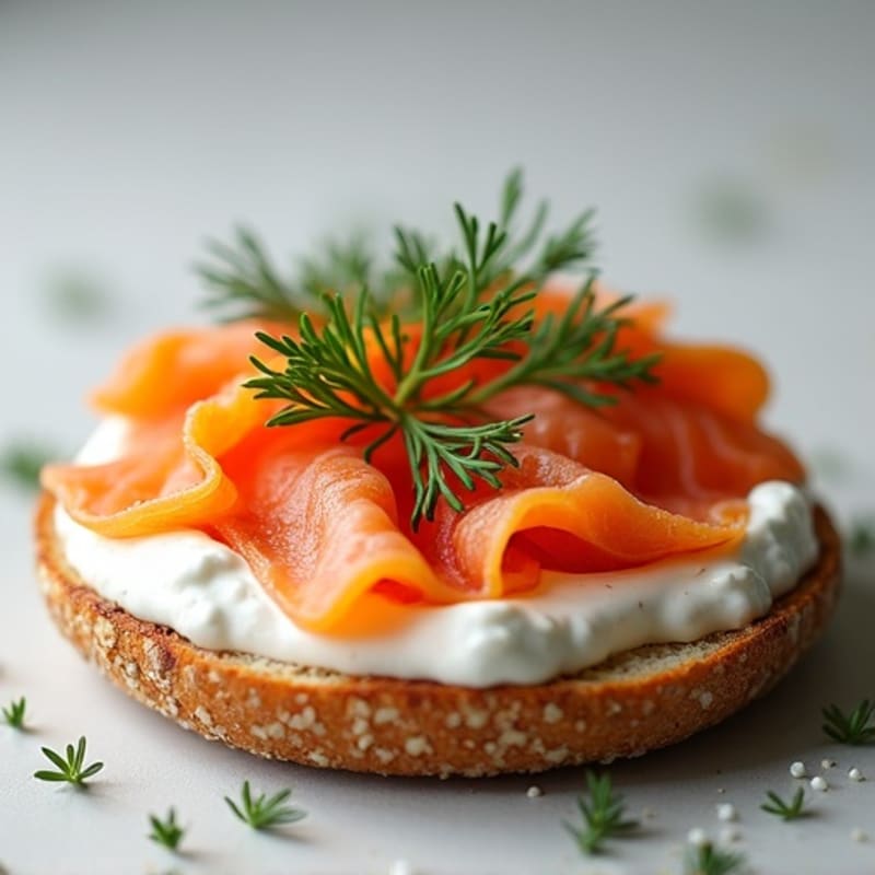 Protein-Packed Everything Bagel with Herbed Greek Yogurt Spread