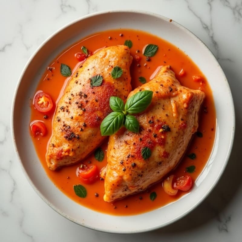 Spiced Chicken with Creamy Tomato Sauce