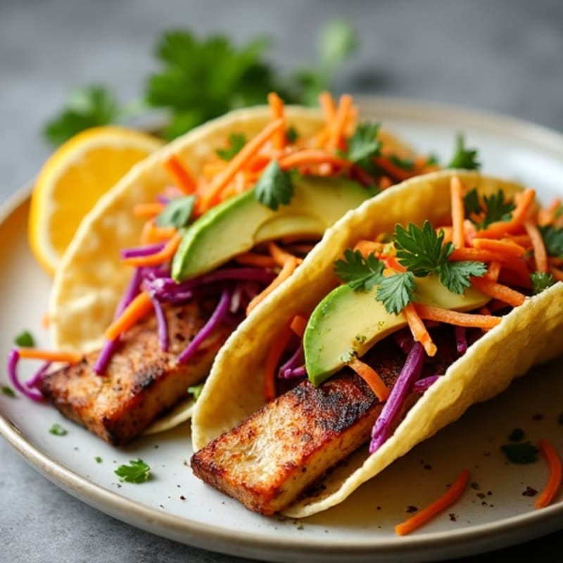Slow Cooked Crispy Citrus Herb Pork Tacos with Fresh Slaw