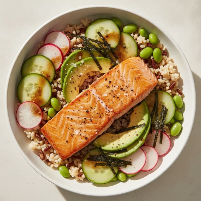 Salmon Sushi Rice Bowl