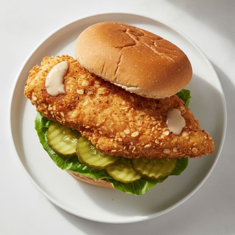 Buttermilk Fried Chicken Sandwich with Pickles