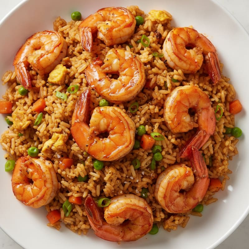 Malaysian Fried Rice with King Prawns
