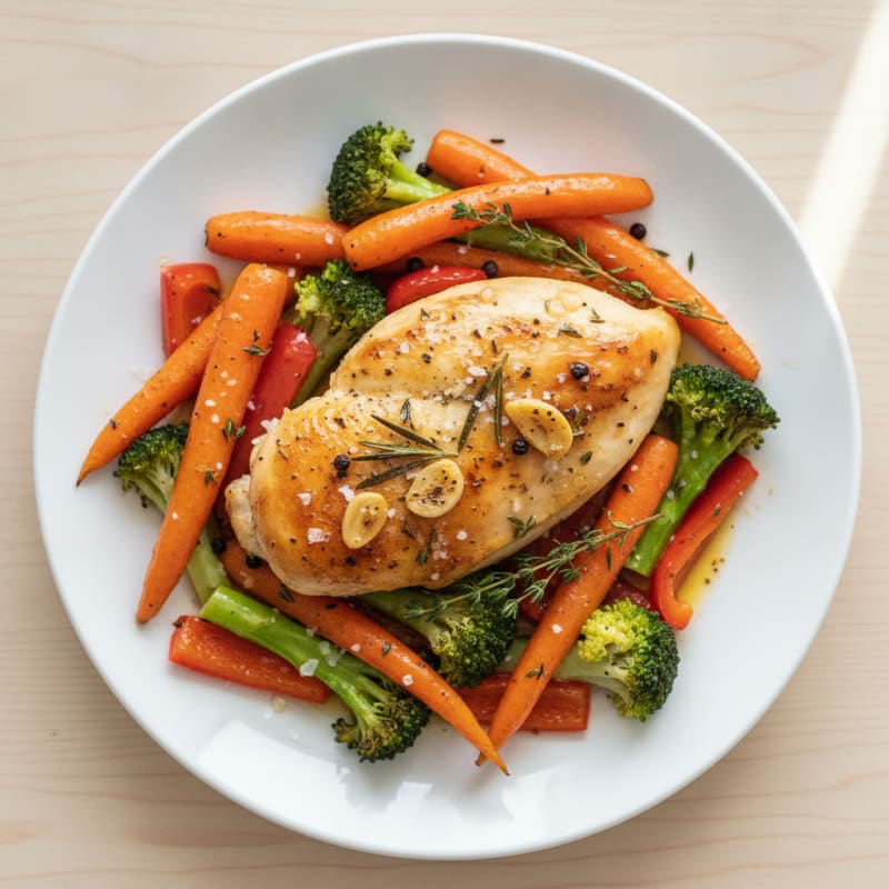 Garlic Herb Roasted Chicken with Vegetables