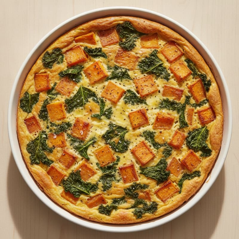 Sweet Potato and Kale Frittata