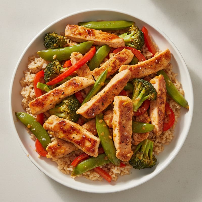 Orange Glazed Chicken Stir-Fry