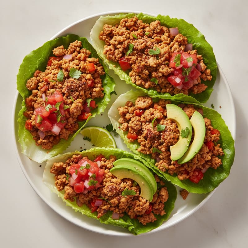 Southwestern Turkey Lettuce Wraps