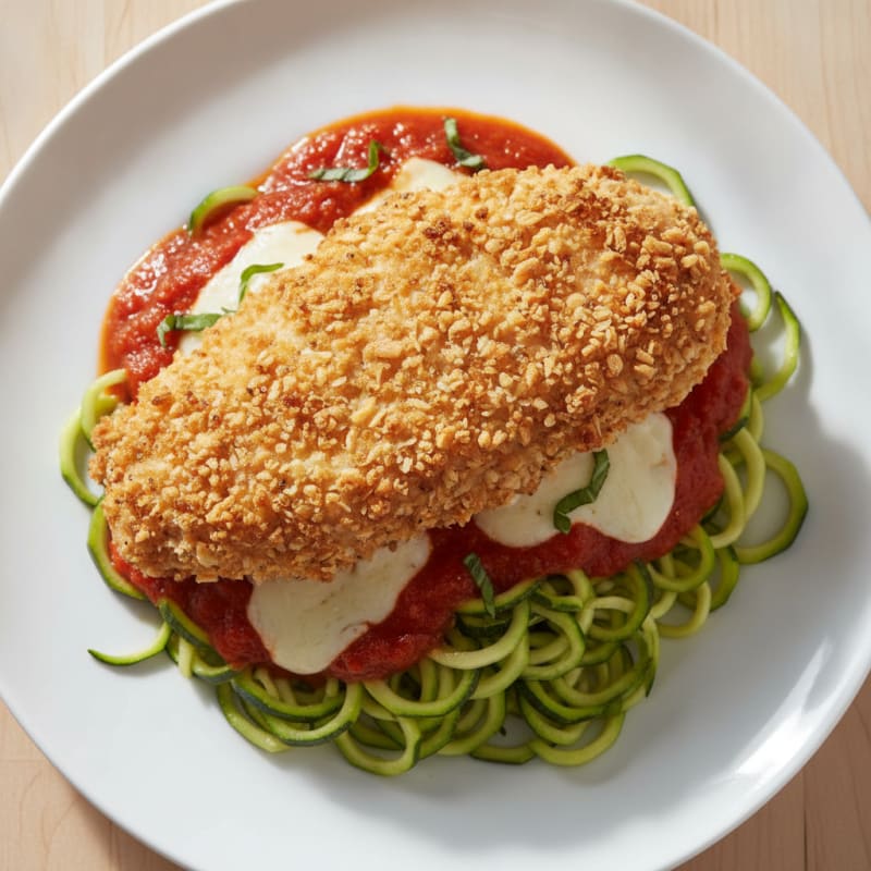 Crispy Chicken Parmesan with Marinara