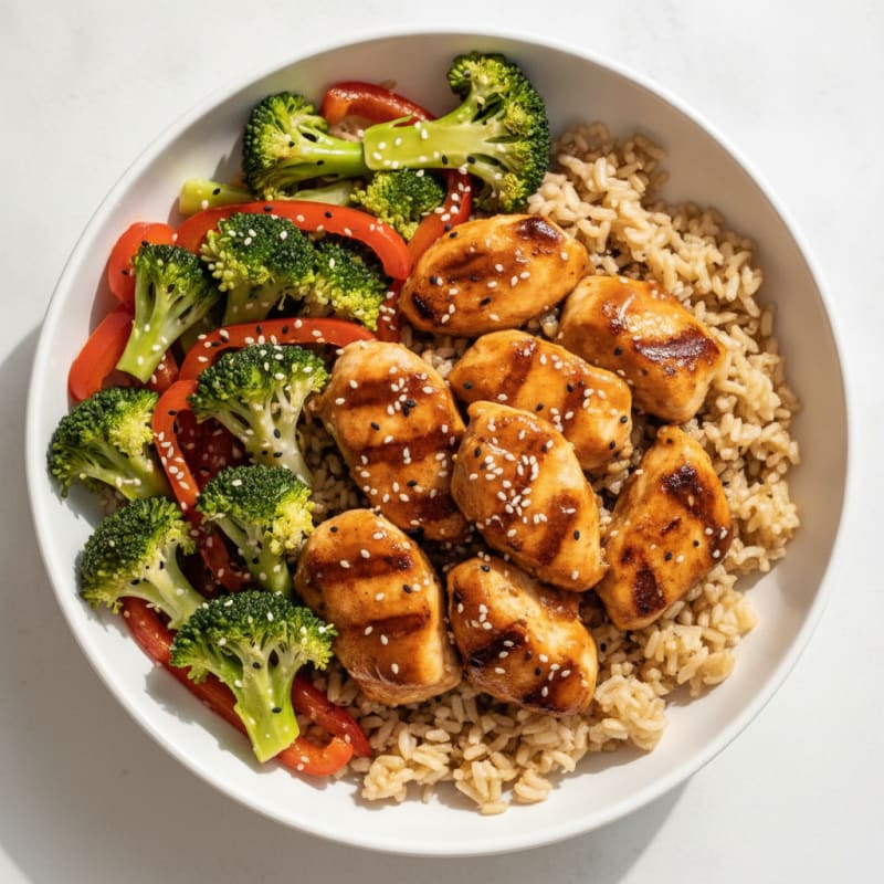 Teriyaki Chicken with Sesame Vegetables
