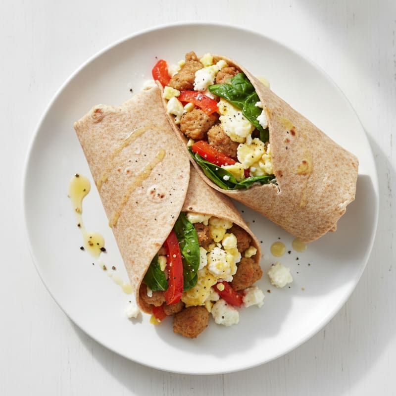 Sausage and Egg Breakfast Wrap