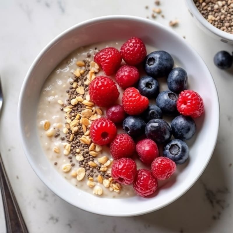 Creamy Berry-Vanilla Overnight Oats