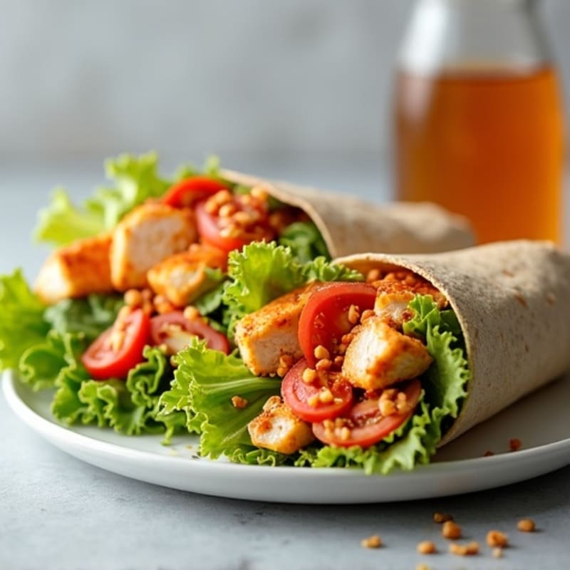 Healthy Buffalo Ranch Chicken Wrap