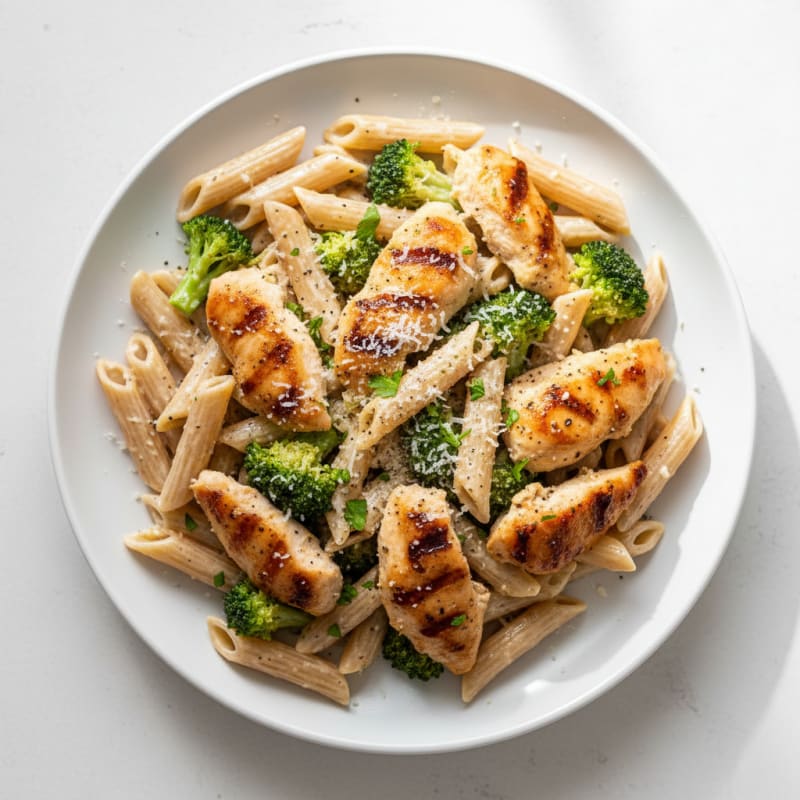 Garlic Parmesan Chicken Alfredo Pasta