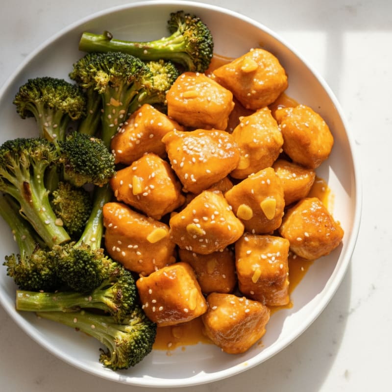 Baked Orange Chicken with Broccoli