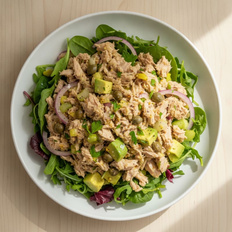 Mediterranean Tuna Salad with Capers