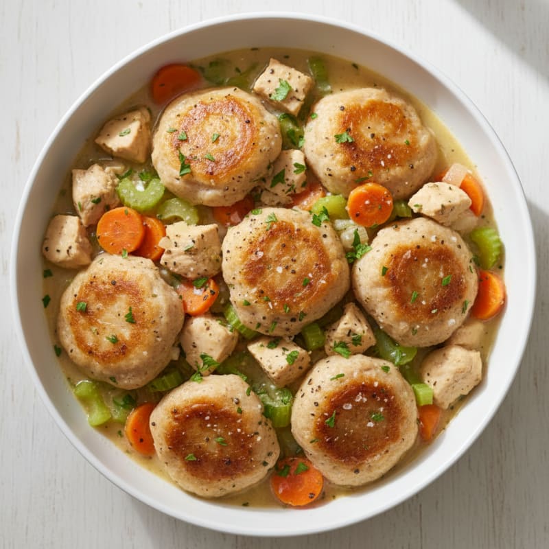 Creamy Herb Chicken and Dumplings