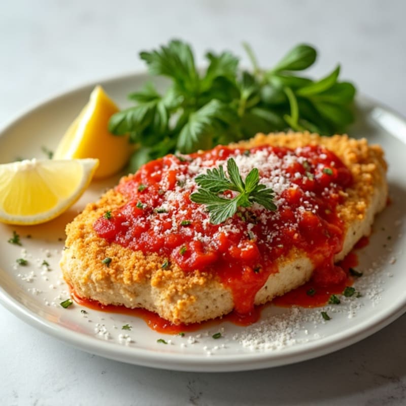 Crispy Baked Chicken Parmesan with Fresh Herbs