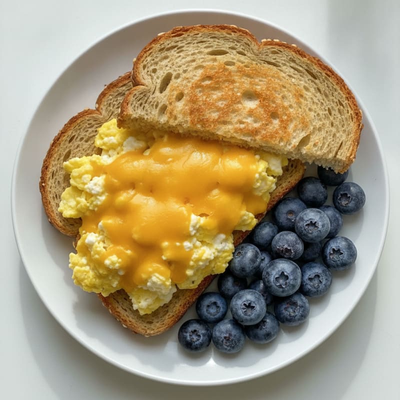 Egg and Cheese Sandwich with High Protein Bread