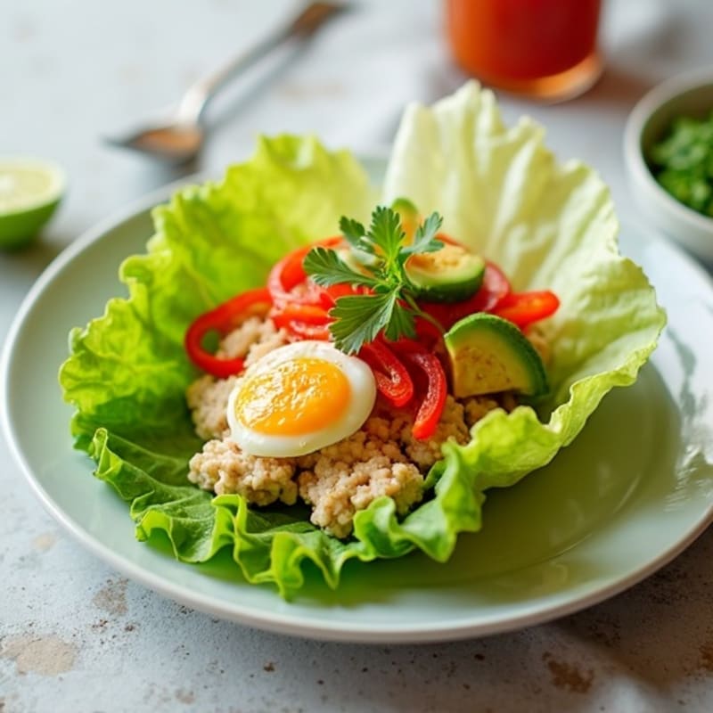 Spicy Tuna Crispy Lettuce Wraps