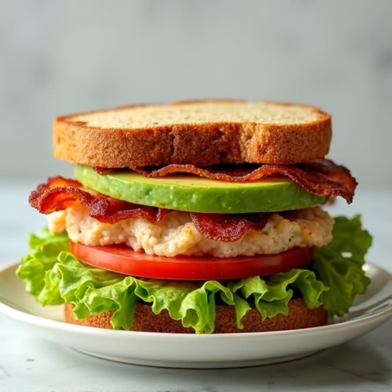 Crispy Turkey Bacon & Avocado Lettuce Stack