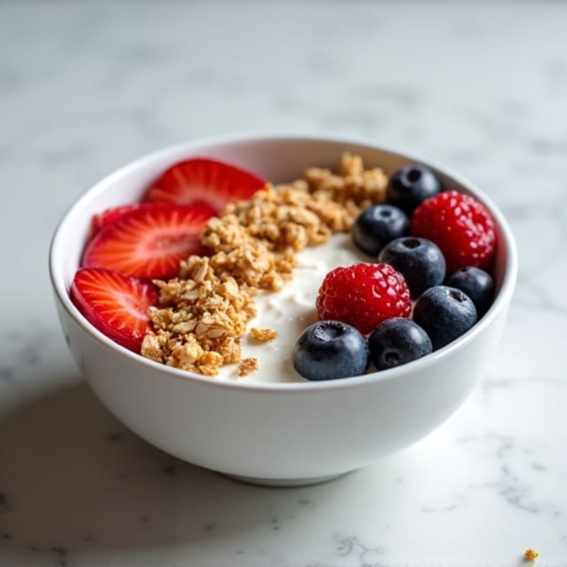 Greek Yogurt Bowl with Mixed Berries and Almond Butter