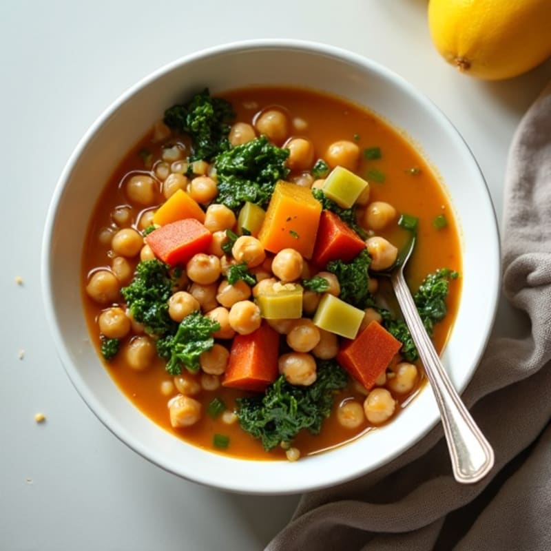 Robust Hearty Vegetable and Chickpea Stew
