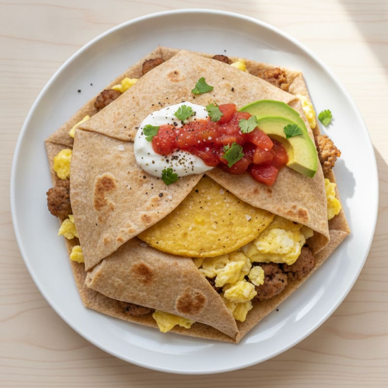 Sausage Breakfast Crunch Wrap