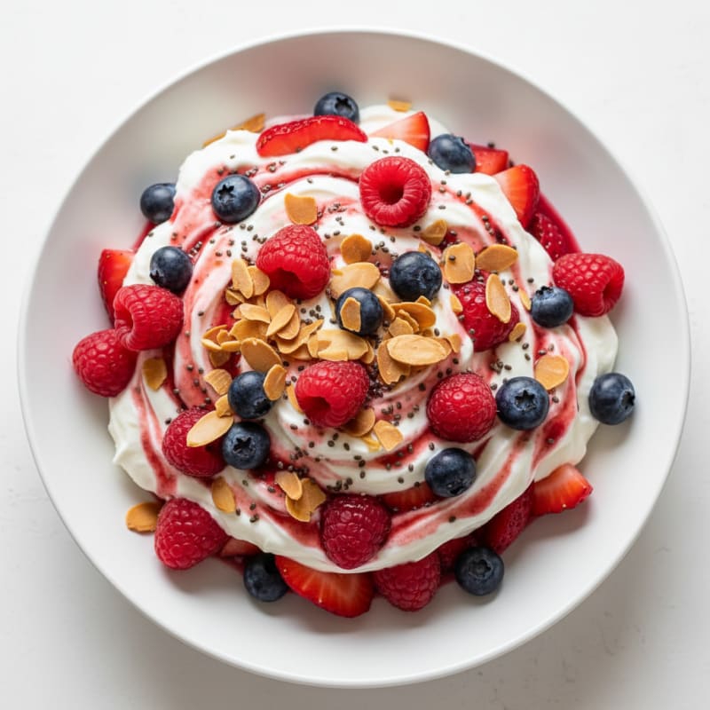 Creamy Greek Yogurt Protein Parfait with Mixed Berries