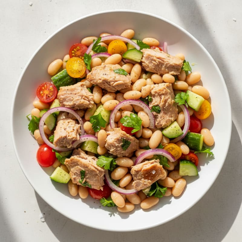 Mediterranean Tuna and White Bean Salad