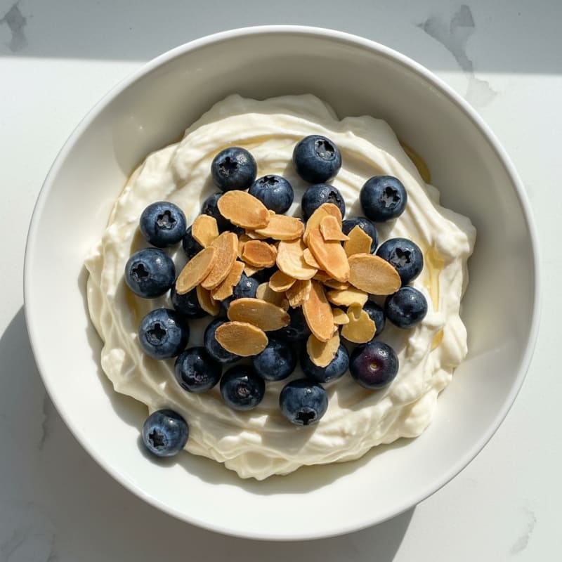 Silky Greek Yogurt Protein Mousse with Berries