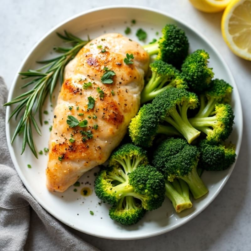 Sheet Pan Lemon Herb Chicken with Roasted Broccoli