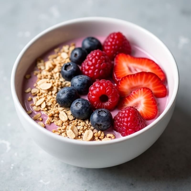 Creamy Vegan Protein Berry Overnight Oats