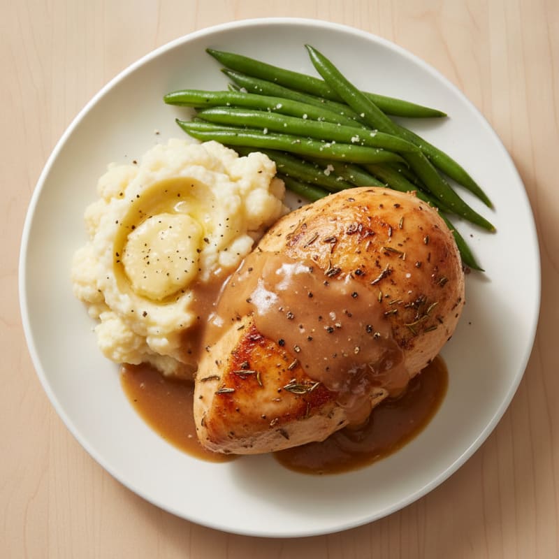 Herb-Roasted Turkey Breast with Pan Gravy