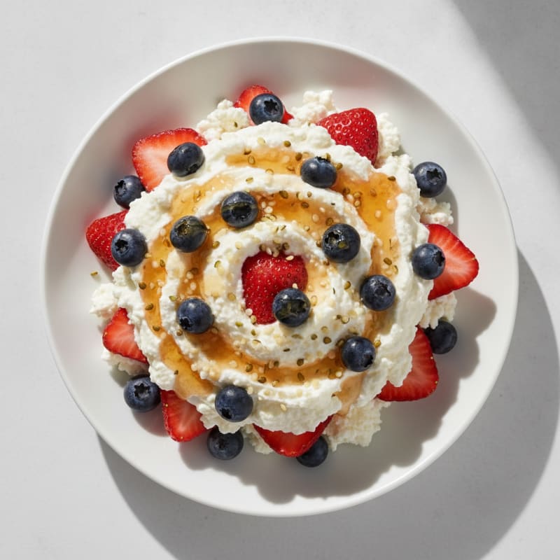 Greek Yogurt Protein Parfait with Mixed Fruit