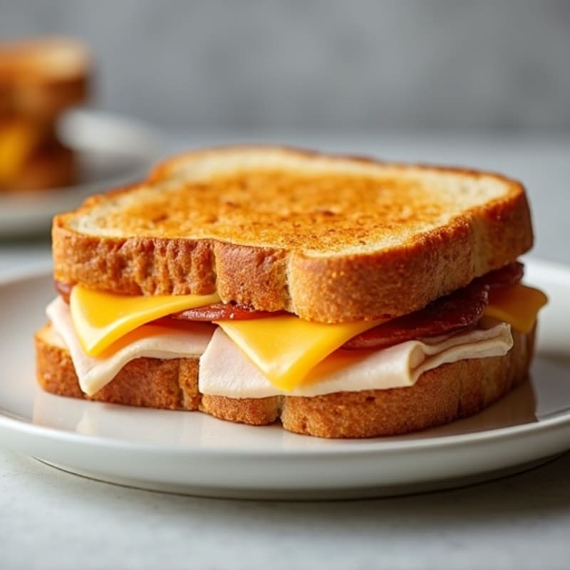 Crispy Sourdough Triple Cheese Melt