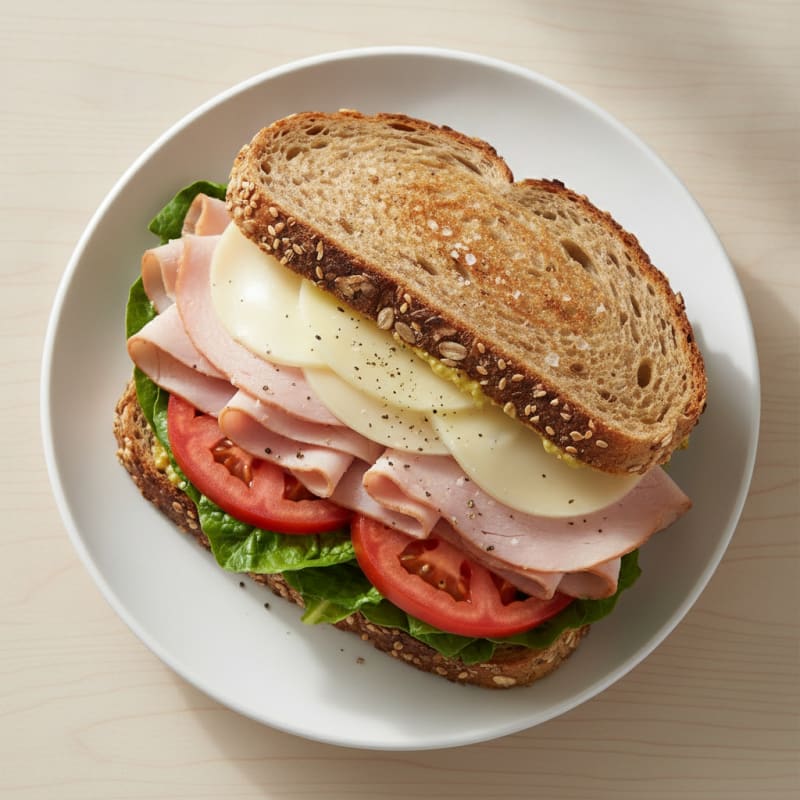 Turkey and Provolone Sprouted Grain Sandwich