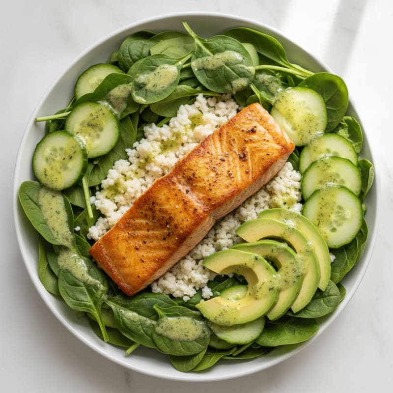 Pan-Seared Salmon Protein Bowl