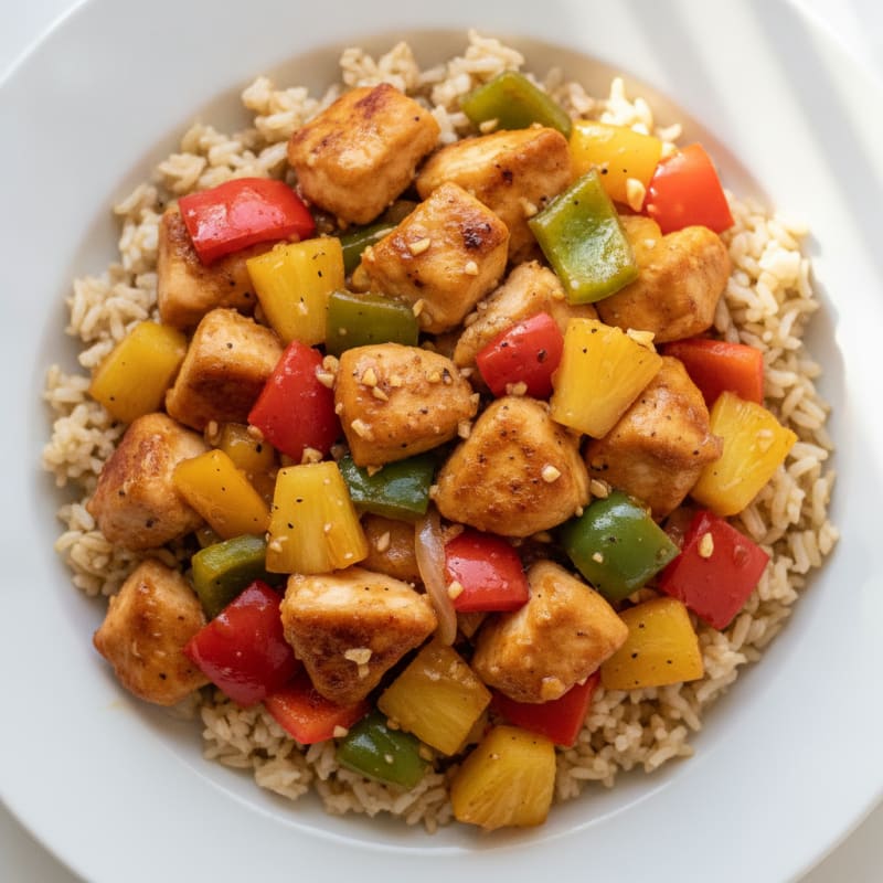 Sweet and Sour Chicken with Pineapple