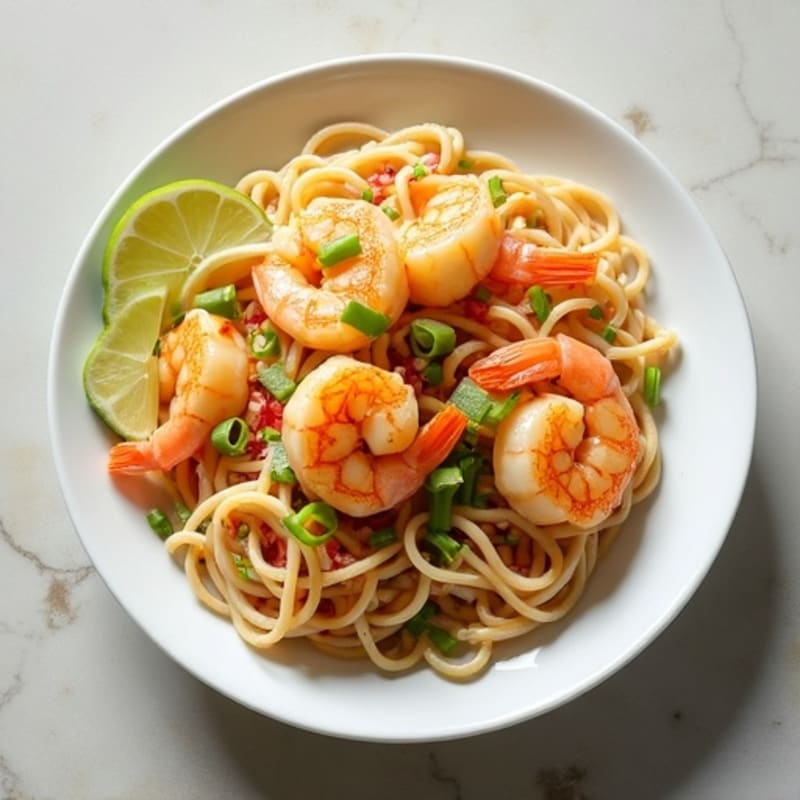 Citrus-Ginger Shrimp with Rice Noodles