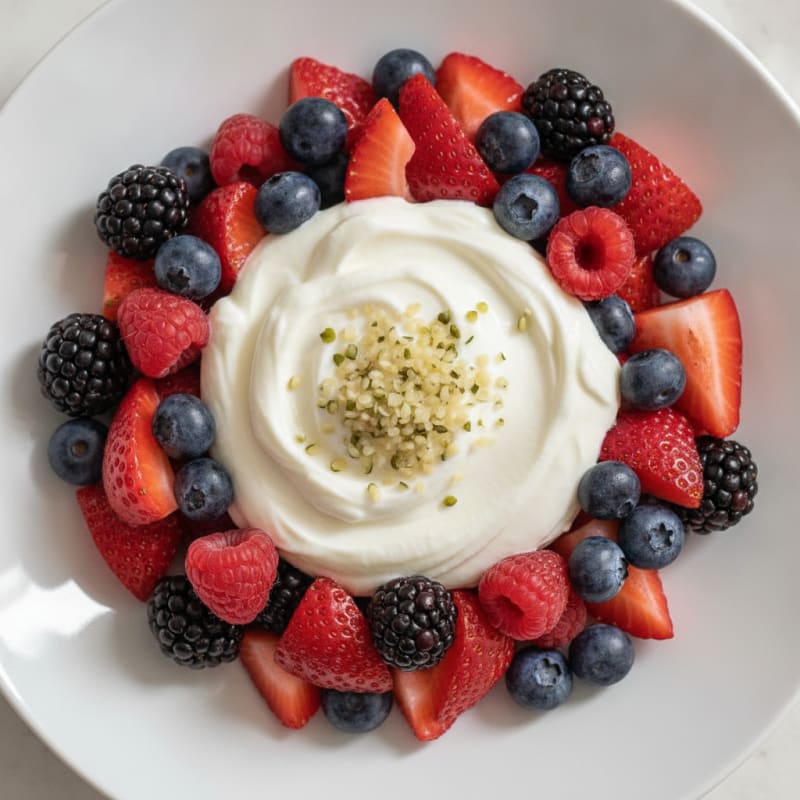 Creamy Greek Yogurt Protein Parfait with Mixed Berries
