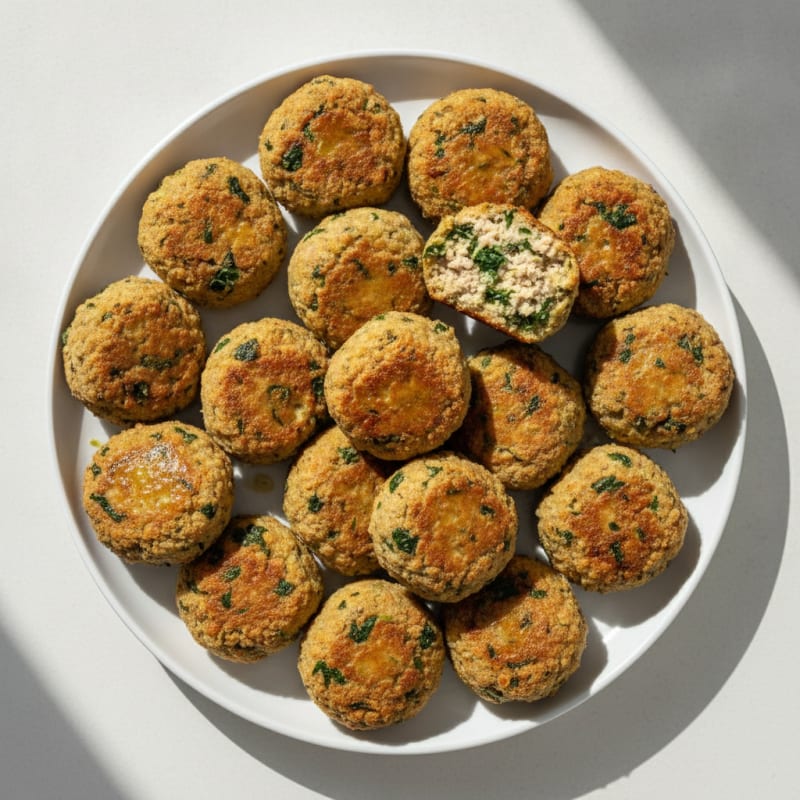 Savory Turkey and Spinach Protein Bites