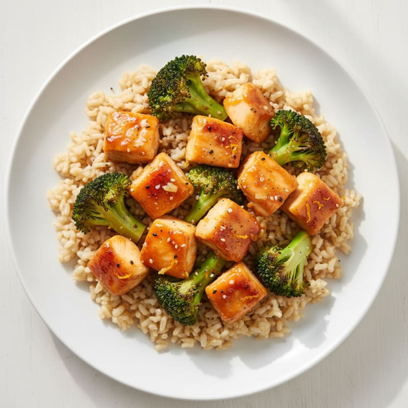 Baked Orange Chicken with Broccoli
