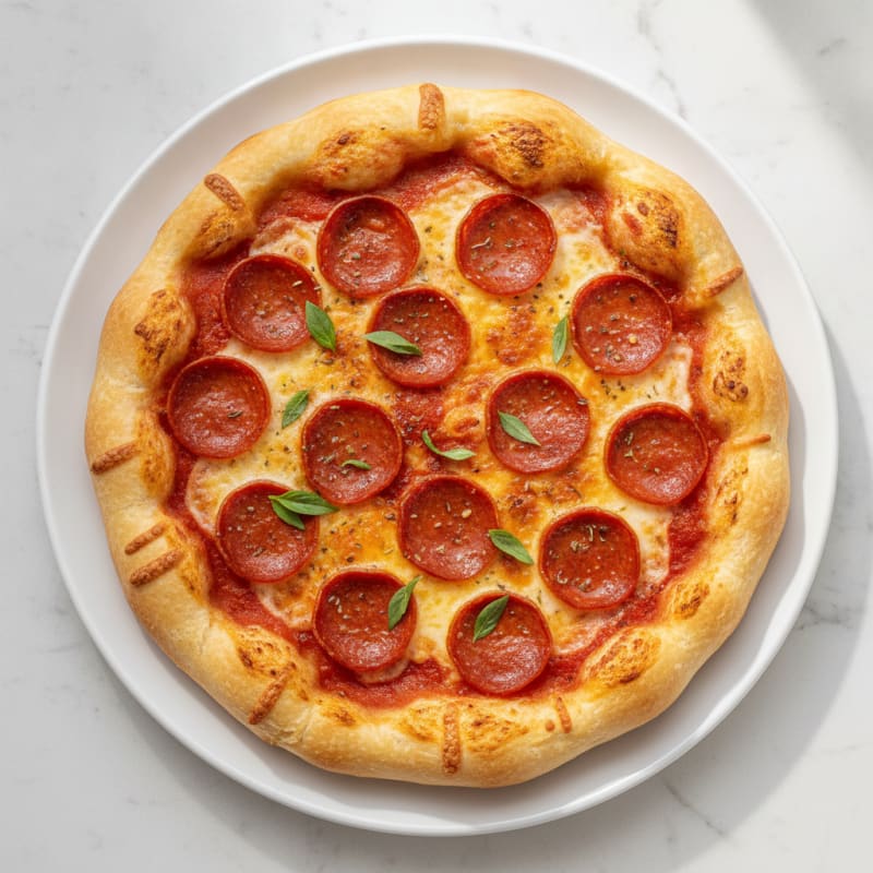 Classic Pepperoni Stuffed Crust Pizza