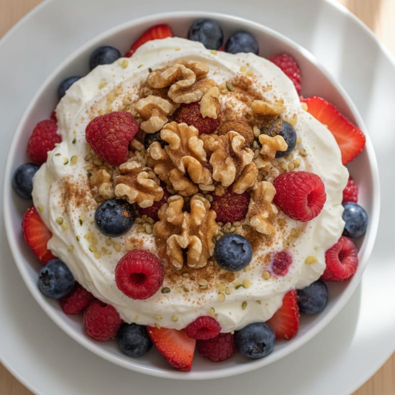 High-Protein Greek Yogurt Berry Parfait