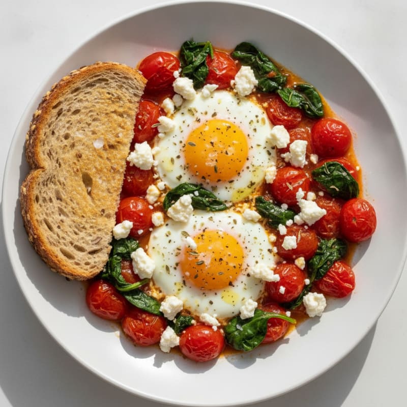 Baked Eggs with Roasted Tomatoes