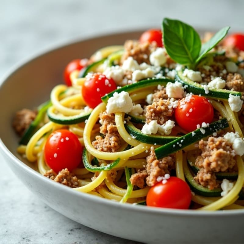 Protein-Packed Turkey and Zucchini Noodle Skillet
