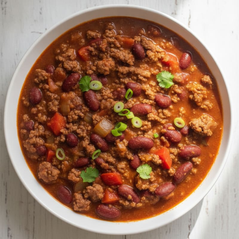 Hearty Slow Cooker Beef Chili