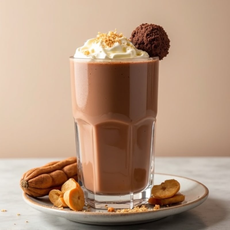 Protein Chocolate Peanut Butter Smoothie with Silken Tofu