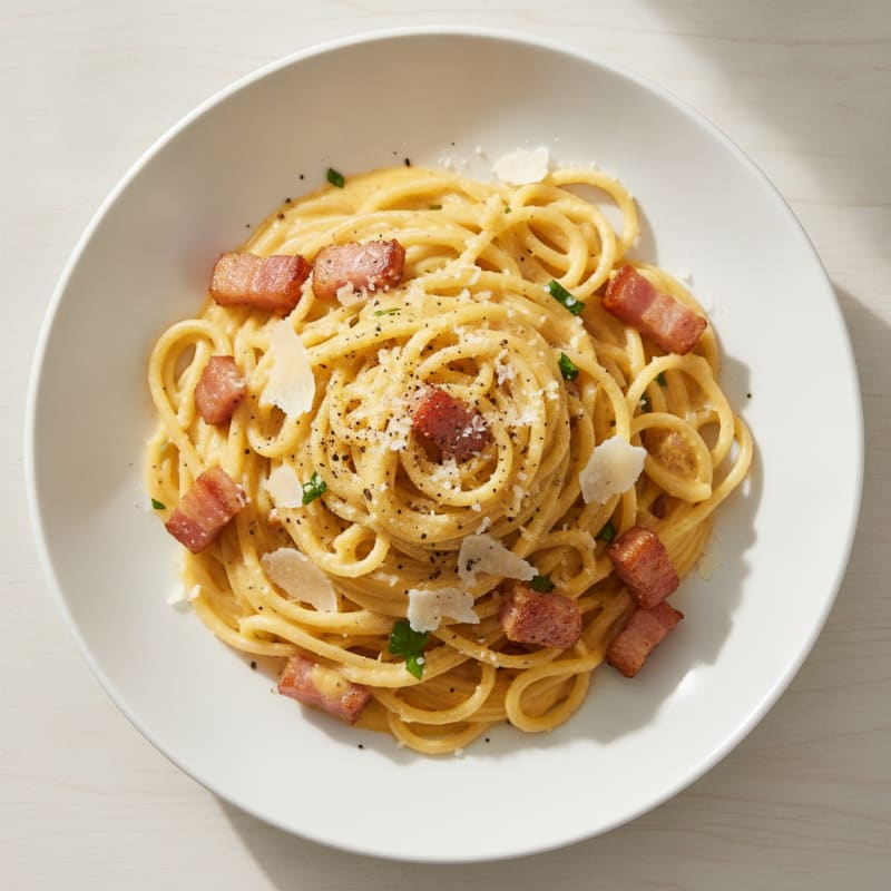 Classic Carbonara with Pancetta and Pecorino