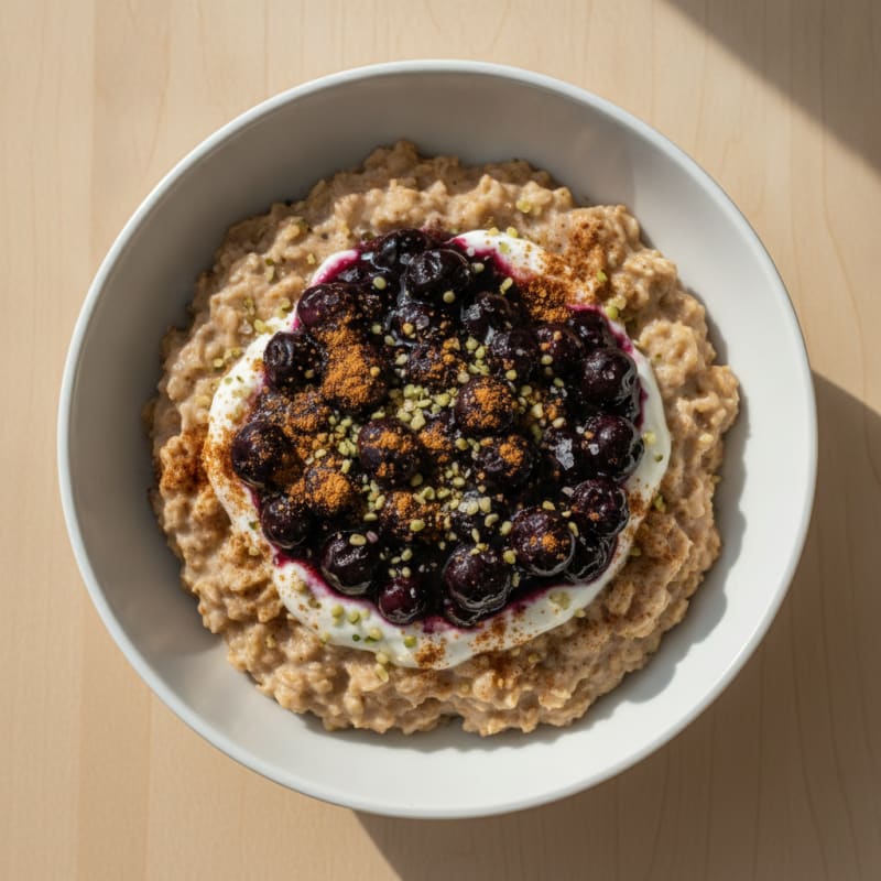 Blueberry Protein Collagen Oatmeal
