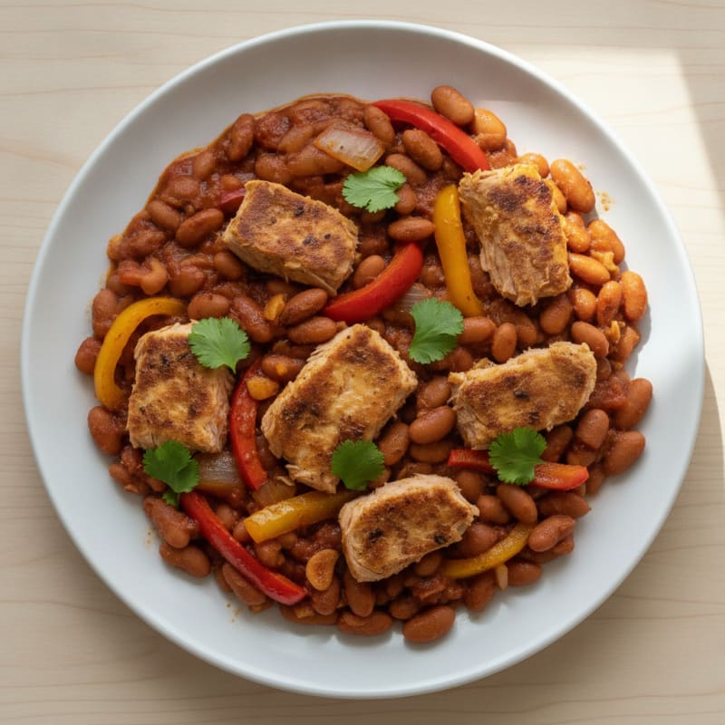 Ranch Style Beans and Tuna Skillet